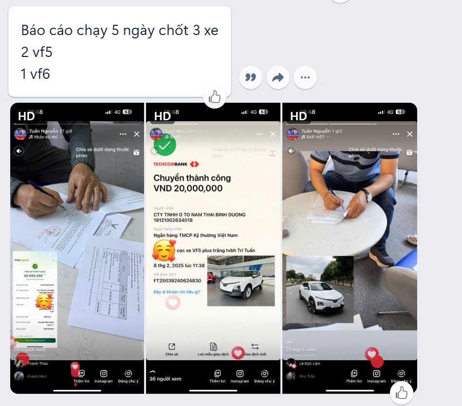 Học viên chạy QC ra khách và chốt Deal thực tế